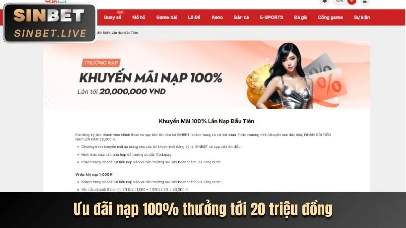 Phương thức nạp rút tiền win96